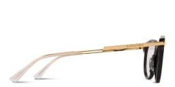 Shop BOTTEGA VENETA Square Eyeglasses in Black online.