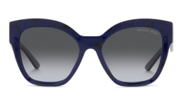 Shop PRADA Square Sunglasses in Blue online.