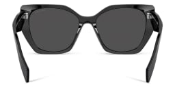 Shop PRADA Pillow Sunglasses in Black online.
