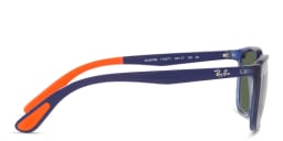 Shop Ray-Ban Junior Kids Square Sunglasses in Blue online.