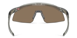 Shop Oakley Half-Rim Mask Sunglasses in Grey Ink online.