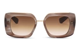 Shop AKONI Square Sunglasses in Grey online.