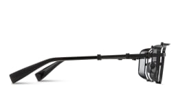 Shop BALMAIN Unisex Wide Aviator Eyeglasses in Black online.