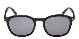 Shop TOM FORD Jayson Square Sunglasses in Shiny Black online.