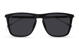 Shop GUCCI Square Sunglasses in Black online.