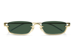 Buy GUCCI Unisex Half-Rim Rectangle Sunglasses Online | MAGRABi UAE