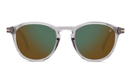 Shop DAVID BECKHAM Round Sunglasses in Grey online.