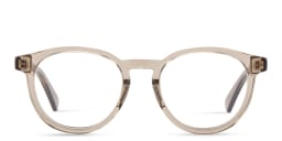Shop BOTTEGA VENETA Unisex Round Eyeglasses in Brown online.