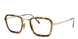 Shop PERSOL Unisex Irregular Eyeglasses in Gold online.