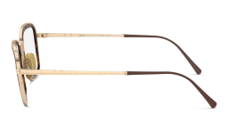 Shop PERSOL Unisex Irregular Eyeglasses in Gold online.