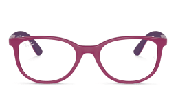Shop Ray-Ban Junior Kids Pillow Eyeglasses in Rose online.