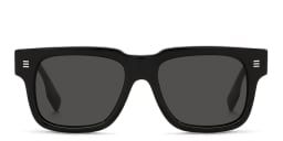 Shop BURBERRY Square Sunglasses in Black online.