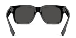 Shop BURBERRY Square Sunglasses in Black online.