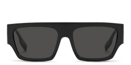 Shop BURBERRY Square Sunglasses in Black online.