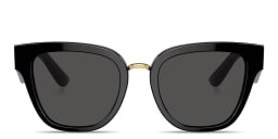 Shop Dolce & Gabbana Butterfly Sunglasses in Black online.