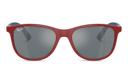 Shop Ray-Ban Junior Lilo & Stitch Kids Square Sunglasses in Red online.