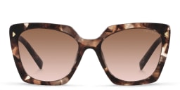 Shop PRADA Square Sunglasses in Caramel Tortoise online.