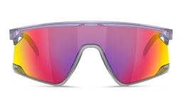 Shop Oakley BXTR Unisex Half-Rim Mask Sunglasses in Translucent Lilac online.
