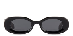 Shop OFF WHITE Amalfi Unisex Oval Sunglasses in Black online.