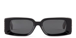 Shop OFF WHITE Roma Unisex Rectangle Sunglasses in Black online.