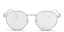 Shop OFF WHITE Style 45 Unisex Round Eyeglasses in Silver online.
