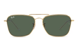 Shop Ray-Ban Reverse Unisex Square Sunglasses in Gold online.
