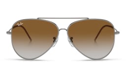 Shop Ray-Ban Reverse Unisex Pilot Sunglasses in Gunmetal online.