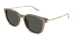 Shop MONTBLANC Square Sunglasses in Brown online.