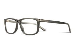 Shop GUCCI Wide Rectangle Eyeglasses in Black online.