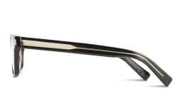 Shop SAINT LAURENT Wide Rectangle Eyeglasses in Black online.