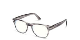 Shop TOM FORD Square Eyeglasses in Grey/striped online.