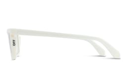 Shop OFF WHITE Style 50 Unisex Wide Cat-Eye Eyeglasses in White online.