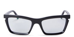 Shop OFF WHITE Style 50 Unisex Wide Cat-Eye Eyeglasses in Black online.