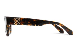 Shop OFF WHITE Style 59 Unisex Square Eyeglasses in Havana online.