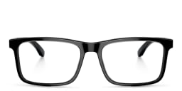 Shop Emporio Armani Wide Pillow Eyeglasses in Black online.