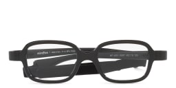 Shop Mira Flex Logo Kids Rectangle Eyeglasses in Black online.