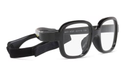 Shop Mira Flex Logo Kids Rectangle Eyeglasses in Black online.