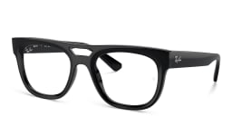 Shop Ray-Ban Unisex Square Eyeglasses in Black online.