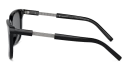 Shop GIORGIO ARMANI Pillow Sunglasses in Black online.