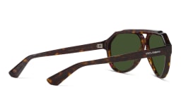 Shop Dolce & Gabbana Pilot Sunglasses in Havana online.