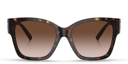 Shop TIFFANY Oversized Square Sunglasses in Havana online.