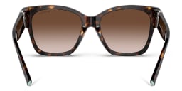 Shop TIFFANY Oversized Square Sunglasses in Havana online.