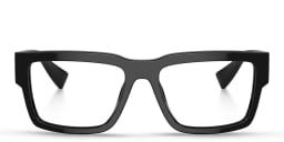 Shop MIU MIU Rectangle Eyeglasses in Black online.