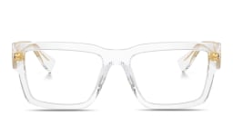 Shop MIU MIU Rectangle Eyeglasses in Clear online.