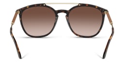 Shop GIORGIO ARMANI Square Sunglasses in Havana online.