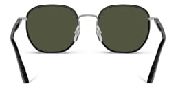 Shop PERSOL Unisex Irregular Sunglasses in Black online.