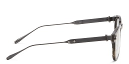 Shop AKONI Wise Round Eyeglasses in Green online.