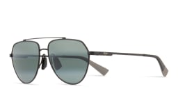 Shop Maui Jim Waiwai Aviator Sunglasses in Black online.