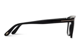 Shop TOM FORD Logo Square Eyeglasses in Shiny Black online.