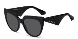 Shop ETRO Tailoring Oversized Cat-Eye Sunglasses in Black online.